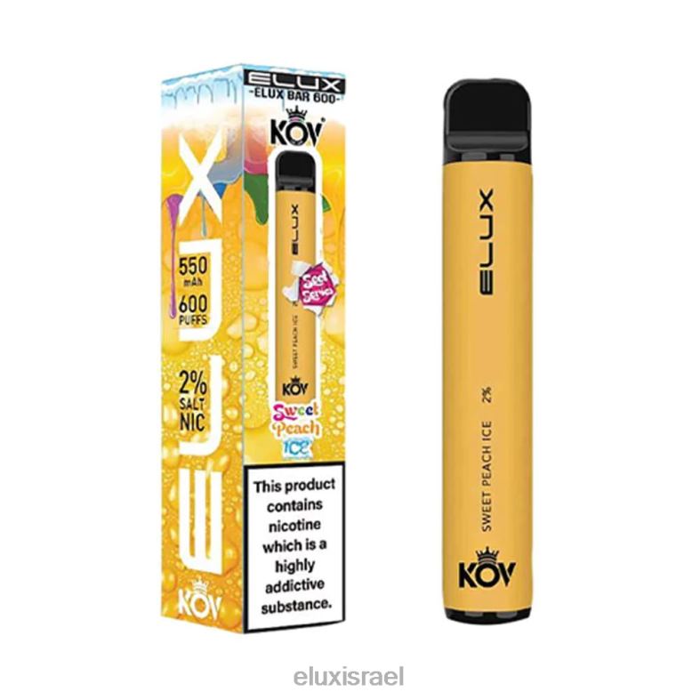 Elux Bar קרח אפרסק מתוק ויפ חד פעמי מסדרה מתוקה 6HBTR108 | Elux Vape Israel