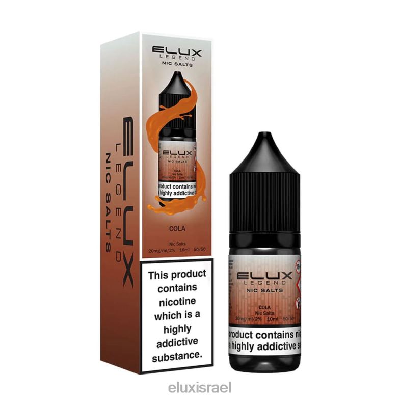 Elux Legend קולה מלח ניק 10 מ"ל 6HBTR41 | Elux Vape Store