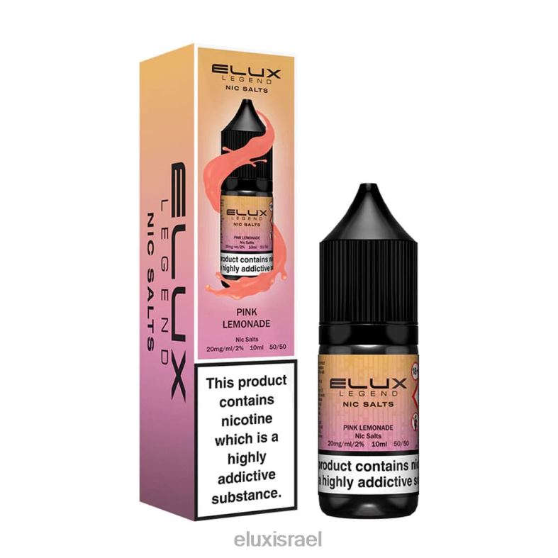 Elux Legend לימונדה ורודה מלח ניק 10 מ"ל 6HBTR45 | Elux Vape Flavours