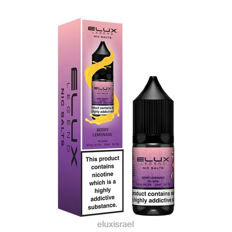 Elux Legend לימונדה פירות יער מלח ניק 10 מ"ל 6HBTR46 | Elux Vape Near Me