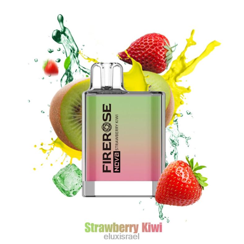 Elux Firerose Nova קיווי תות 600 פחזניות אדים חד פעמיים 6HBTR25 | Elux Vape Website