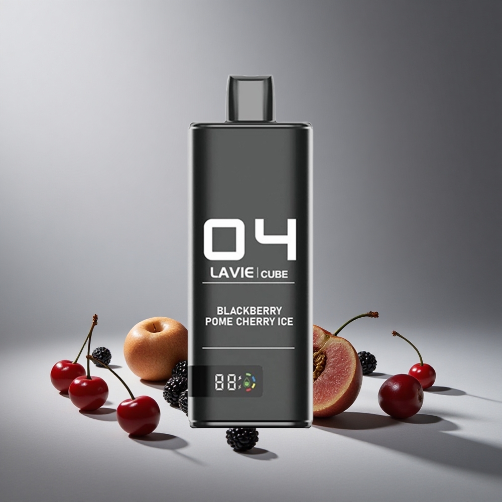 Lavie Cube 20000 נשיאות פאפים Blackberry רימון דובדבן קרח Israel vapes