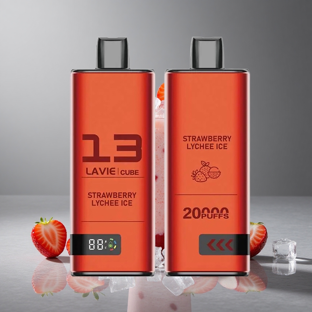 Lavie Cube 20000 Puffs תות ליצ'י קרח Israel vapes
