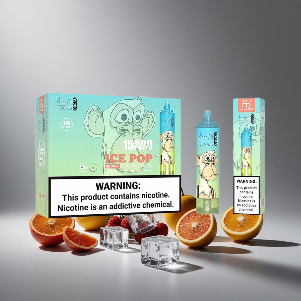 RandM Fumot Tornado 15000 Puffs Ice Pop (גלידת פופס) Israel vapes