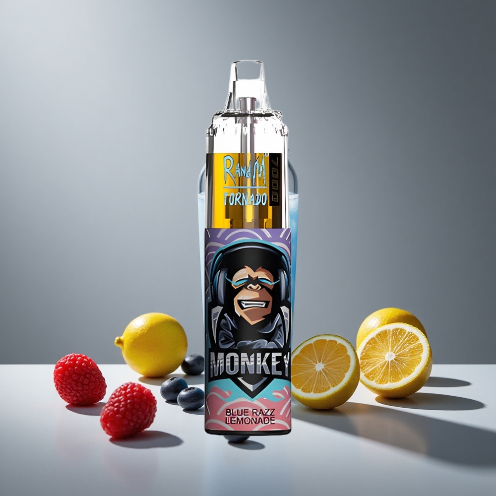 RandM Fumot Tornado 7000 פעמים בלימונדה כחולה Israel vapes