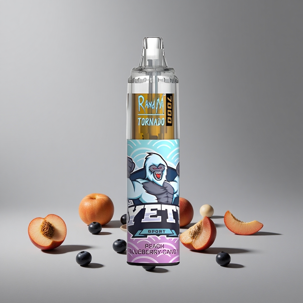 RandM Fumot Tornado 7000 נשיפות אפרסק אוכמניות ממותק Israel vapes