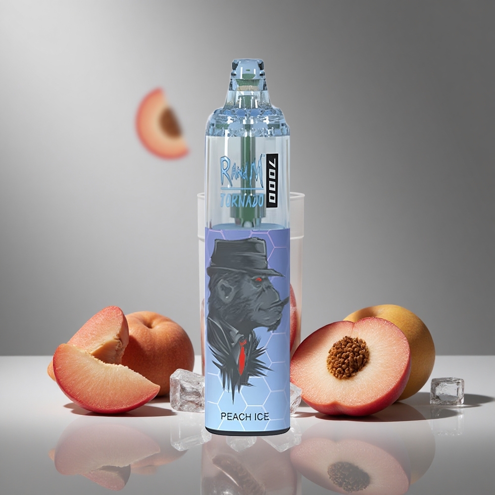 RandM Fumot Tornado 7000 נשיפות אפרסק קרח Israel vapes