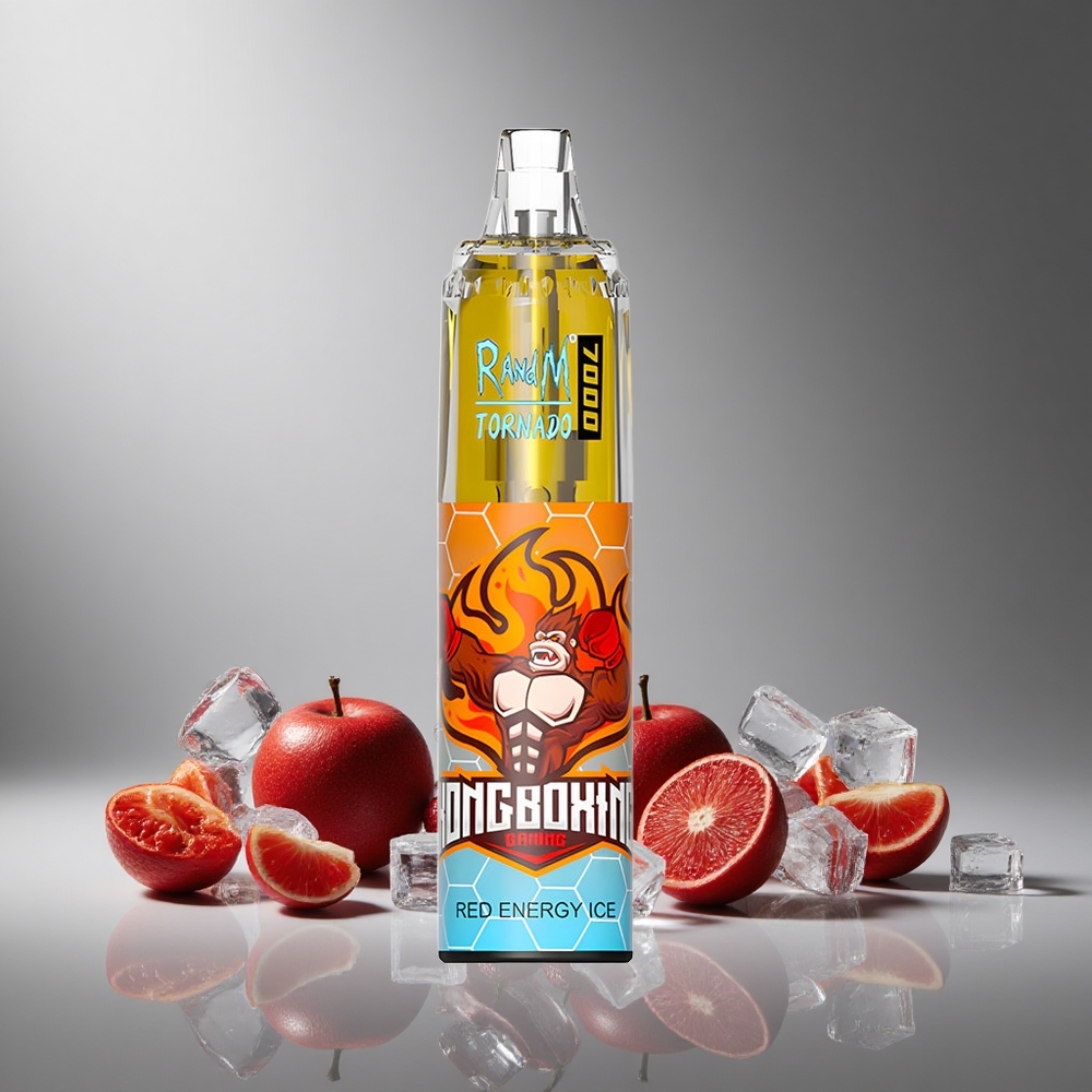 RandM Fumot Tornado 7000 מפוצצים אנרגיה אדום קרח Israel vapes