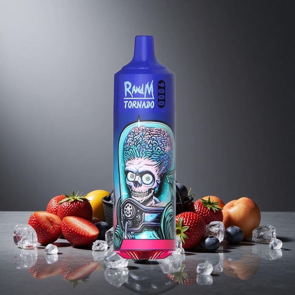 RandM Fumot Tornado 9000 Puffs קרח שחור ישראל vapes