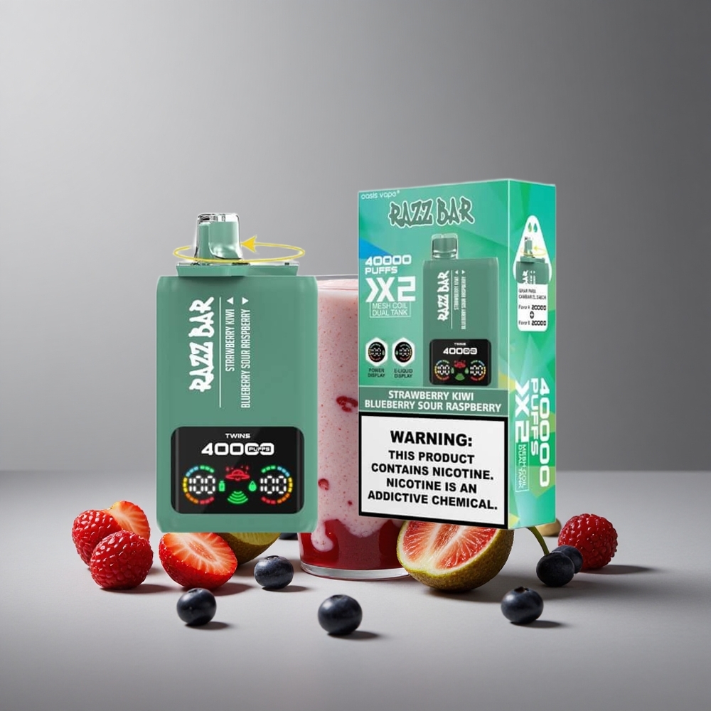 Razz Bar 40000 Puffs תות קיווי_אוכמניות פטל חמוץ Israel vapes