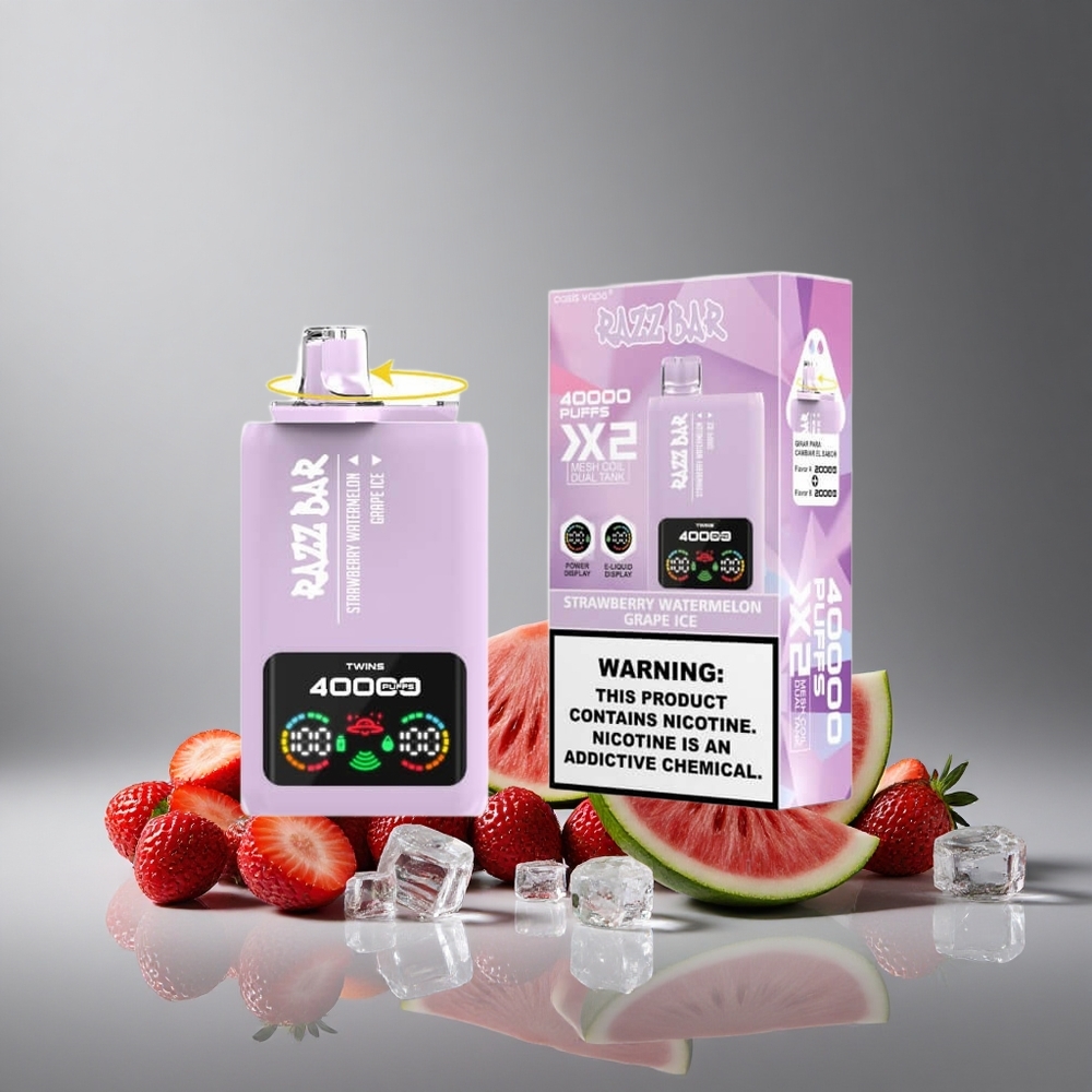 Razz Bar 40000 Puffs תות אבטיח_ענבים קרח Israel vapes