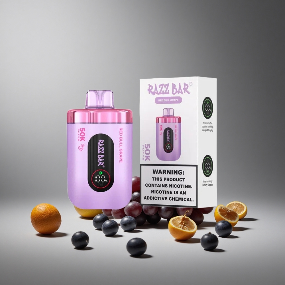 Razz Bar 50K Puffs פטל בולס אדום Type-C Israel vapes