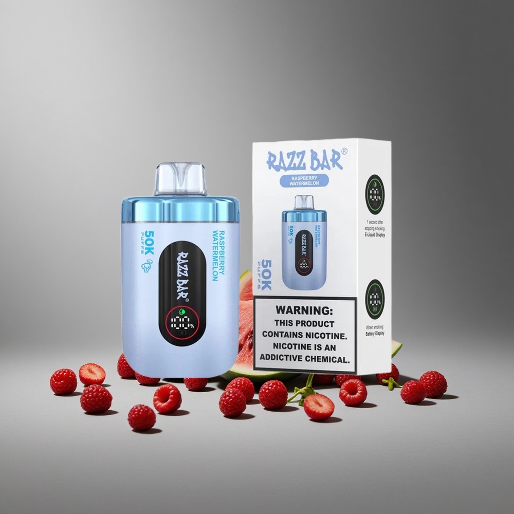 Razz Bar 50K פאפים Raspberry אבטיח Israel vapes
