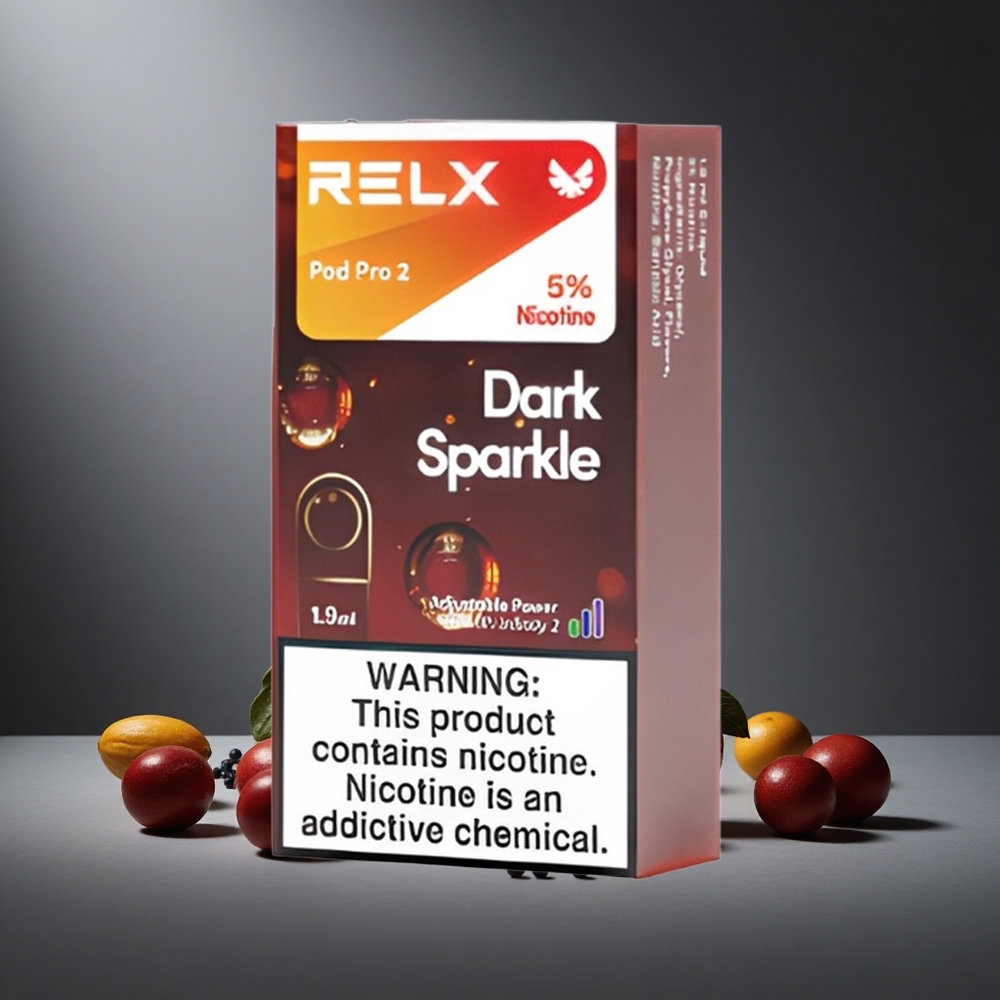 RELX Pod Pro 2 600 נשיפות 5% ניקוטין כהה נוצץ Israel vapes