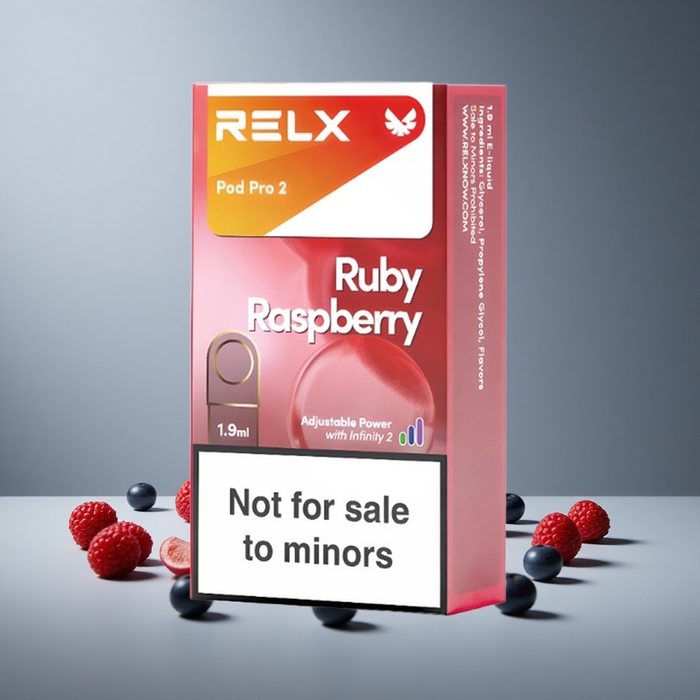RELX Pod Pro 2 600 שאיפות פטל כחול ללא ניקוטין Israel vapes