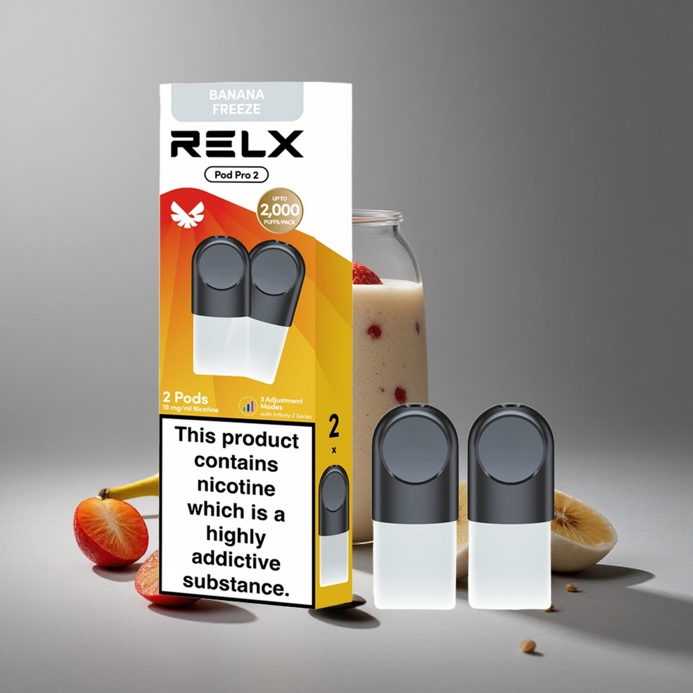 RELX Pod Pro 2 600 פֻּפִּים בננה קרה Israel vapes