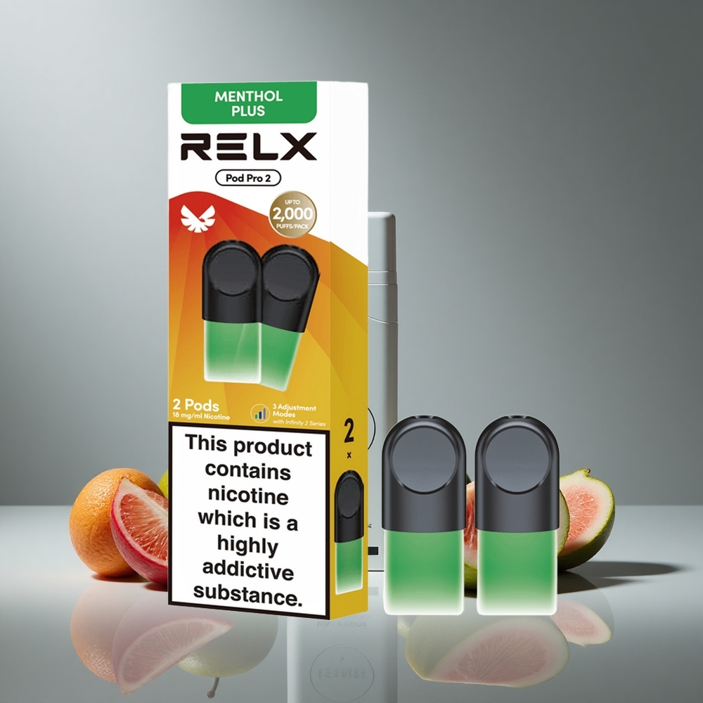 RELX Pod Pro 2 600 Puffs מנטה-מנתול 1.8% Israel vapes