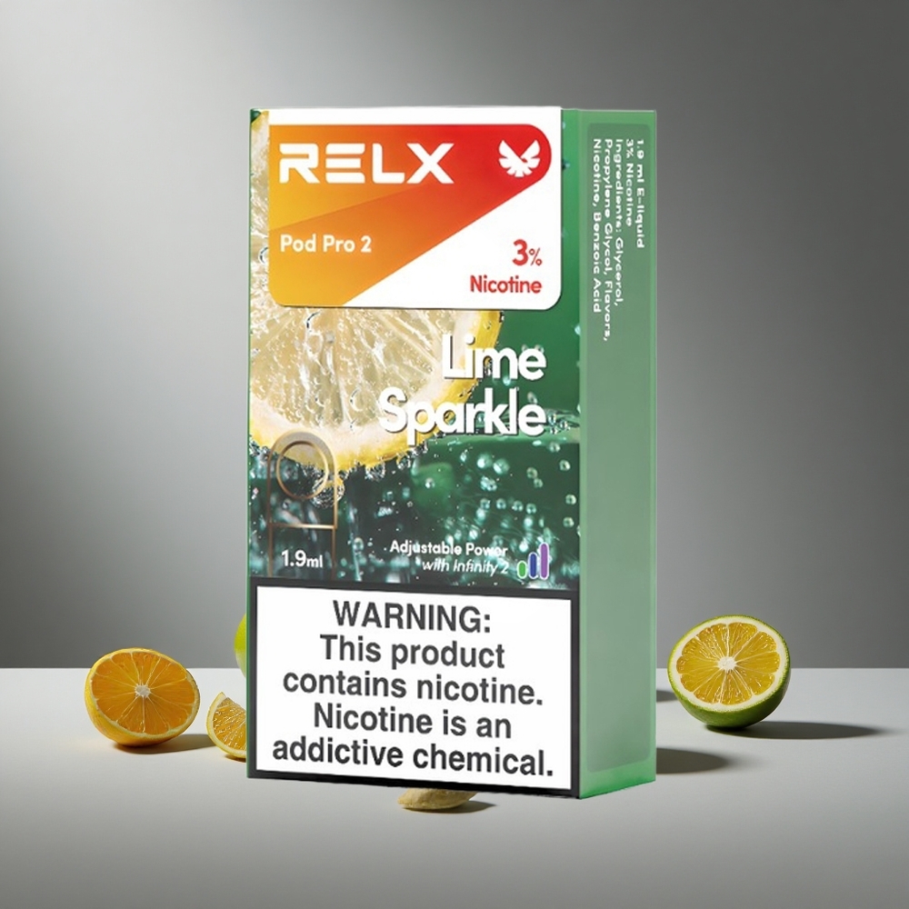 RELX Pod Pro 2 600 Puffs ליים ניצוץ 3% ניקוטין Israel vapes